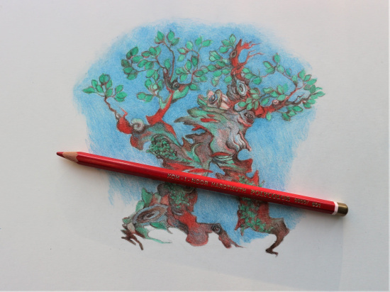 Цветной карандаш "Polycolor", №600, алый светлый Цветной карандаш "Polycolor", №600, алый светлый