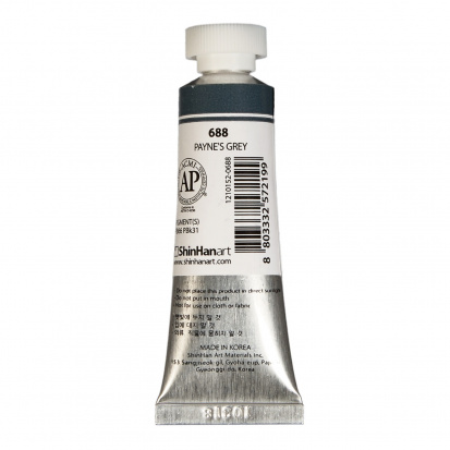Краска акварельная ShinHanart "PWC" 688 (B) Серая Пейна 15 мл
