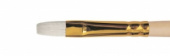Кисть щетина плоская, длинная ручка "1722" №8, для масла, акрила, гуаши, темперы