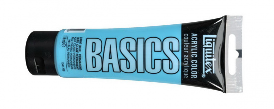 Краска акриловая "Basics", туба 118мл, №770 голубой светлый перманентный 