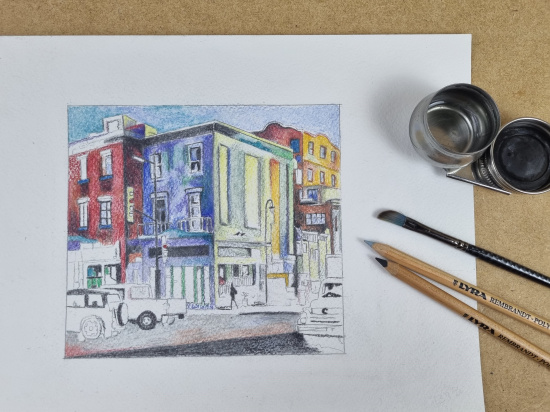 Карандаш профессиональный художественный "Rembrandt Polycolor" PeacockBlue Карандаш профессиональный художественный "Rembrandt Polycolor" PeacockBlue