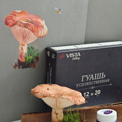 Краска гуашь "VISTA-ARTISTA" "Gallery" набор художественный, 12 цв. 20 мл
