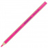 Текстмаркер-карандаш сухой, неон розовый, грифель 4мм, трехгранный