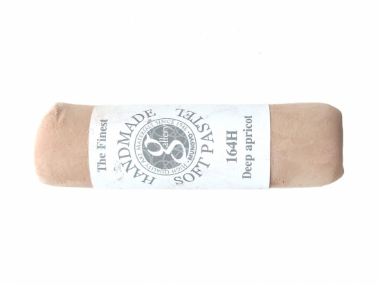 Пастель сухая мягкая круглая ручной работы №164, глубокий абрикос