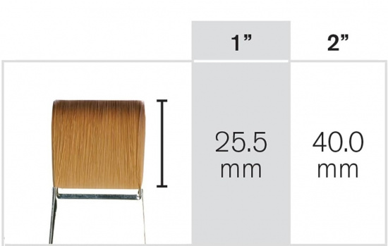 Кисть синтетика флейц №2,5 для акварели sela