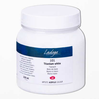 Акрил "Ладога" белила титановые 220мл