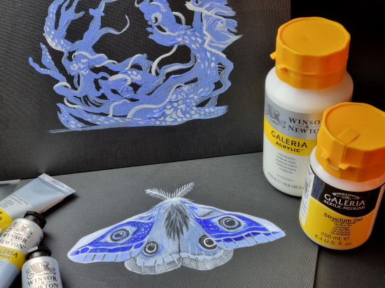 Акриловые краски "Galeria", баночка 500 мл, белый титан