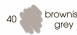Маркер-кисть "Artists Brush", акварельные чернила на водной основе Brownish Grey №40