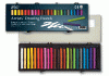 Пастель для рисования 24 цвета в пластиковом кейсе sela