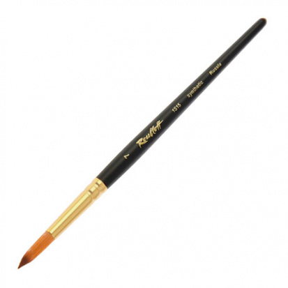 Кисть имит.колонка круглая короткая ручка "1S15" №7 для масла, акрила, гуаши, темперы