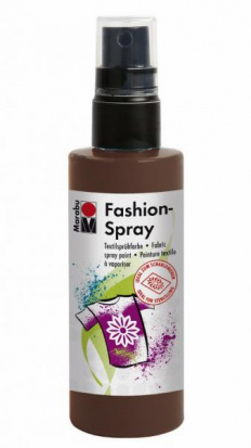 Краска-спрей по ткани Fashion Spray, какао 100мл