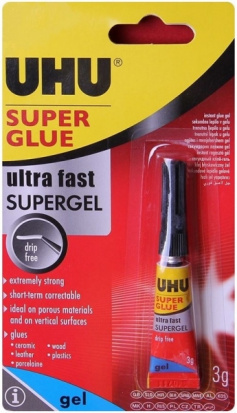 Секундный клей-гель "Super Glue Gel", 3 г, в блистере