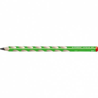 Чернографитовый карандаш "EasyGraph" с насечками для правшей, корпус зеленый, твёрдость HB