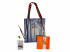 Комлект "Forest": сумка-шоппер, хлопковый скетчбук, набор акварели, кисть, карандаш и ластик