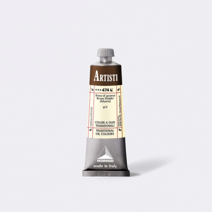 Масляная краска "Artisti", Ализариновый коричневый, 60мл 