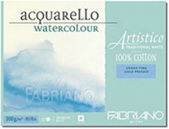 Блок для акварели "Artistico Traditional White" 200г/м2 35,5x51см Grain fin \ Cold pressed 20л