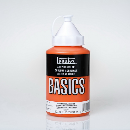 Краска акриловая "Basics", банка 400мл, №720 кадмий оранжевый имит.