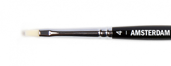 Кисть для акрила "Amsterdam 352" жесткая синтетика плоская, ручка короткая №4