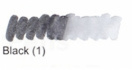 Маркер-кисть двусторонняя "Le Plume II", кисть и ручка 0,5мм, черный sela25