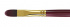 Кисть художественная "Вернисаж", синтетика бордовая, плоскоовальная, длинная ручка №8 sela25