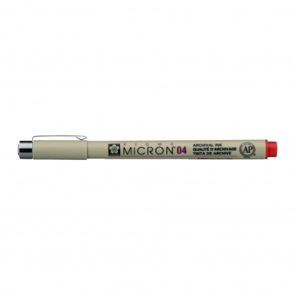 Ручка капиллярная "Pigma Micron" 0.4мм, Красный