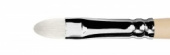 Кисть синтетика+щетина, овальная, длинная ручка "1M32" №12, для масла, акрила, гуаши, темперы