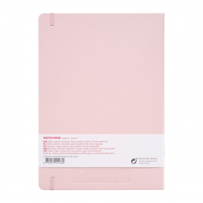 Блокнот для зарисовок "Art Creation", 140г/м2, 21*30см, 80л, твердая обложка розовая