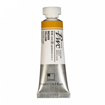 Акварельная краска "Pwc" 543 желтый индийский 15 мл