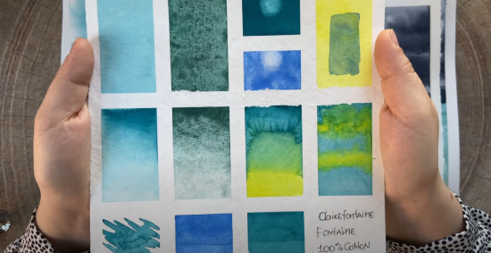 Бумага для акварели "Fontaine", 56x76см, 300г/м2, хлопок, cloud grain