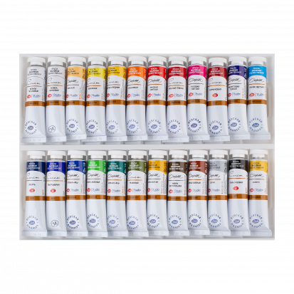 Набор масляных красок "Сонет", 24 цв. по 18мл