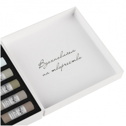 Пастель художественная, 12 серых цветов, картон. упак. Пастель художественная, 12 серых цветов, картон. упак.