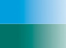Набор акварельных красок в кюветах "Aquafine Sets", 2 шт, церулеум/бирюзовый
