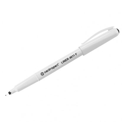 Ручка капиллярная "Liner 4611" черная, 0,3мм, трехгранная sela25
