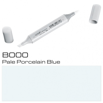 Маркер спиртовой двусторонний Copic "Sketch", цвет №B000 бледно-фарфоровый синий