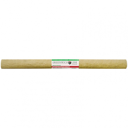Бумага крепированная, 50*250см, 22г/м2, золотая, в рулоне