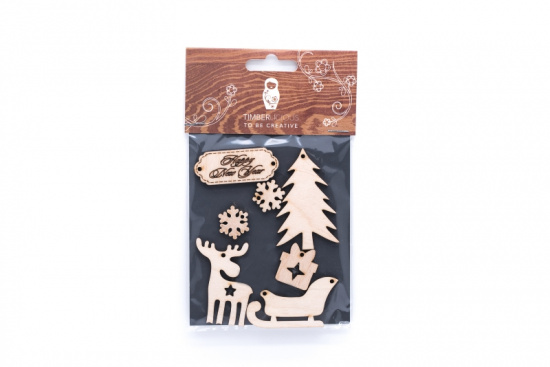 Набор заготовок для декорирования Winter5 фанера 10х14см