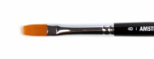 Кисть для акрила "Amsterdam 342" синтетика мягкая плоская, ручка короткая №8 sela