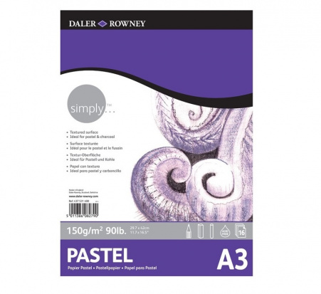 УЦЕНКА Альбом для пастели Daler Rowney "Simply", 150 г/м2 16 листов А3