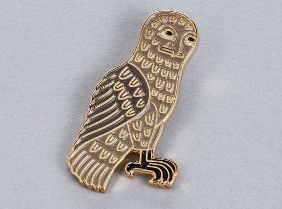 Значок эмалированный, Сова Значок эмалированный, Сова