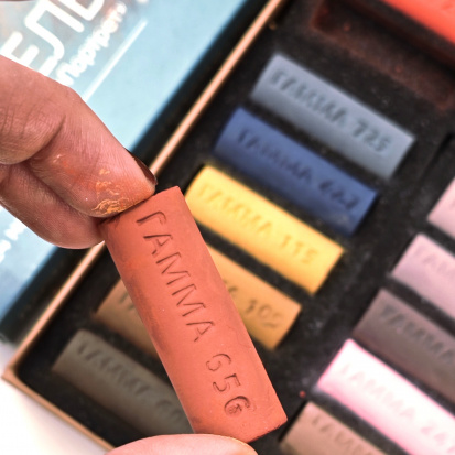 Пастель художественная, 24 цвета "Портрет", картон. упак