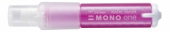 Ластик-карандаш "Mono one" прозрачный розовый корпус, перезаправляемый