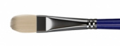 Кисть художественная "Манеж", синтетика упругая, плоскоовальная, длинная ручка №12