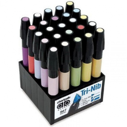 Набор маркеров Chartpak "AD Markers" Pastels (пастельные тона) 25шт