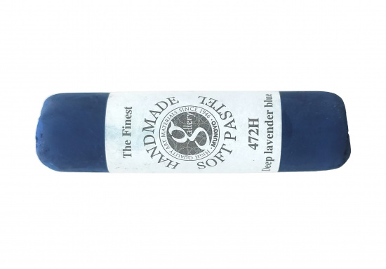 Пастель сухая мягкая круглая ручной работы №472, глубокий лавандово-синий