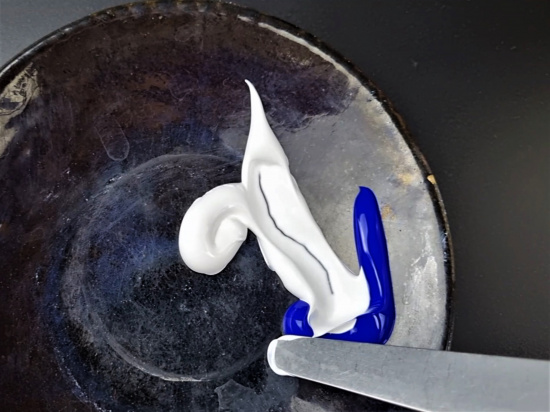 Акриловые краски "Galeria", баночка 500 мл, белый титан