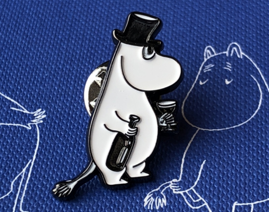 Значок эмалированный, Муми-тролли.Муми-папа sela25