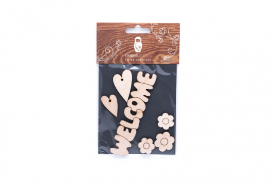 Набор заготовок для декорирования Home3 фанера 10х14см