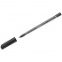 Ручка шариковая "Tops 505 M" черная, 1,0мм, прозрачный корпус sela
