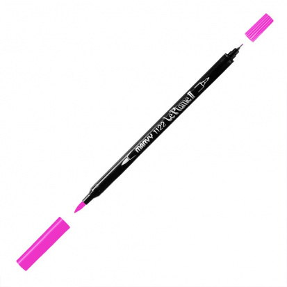 Маркер-кисть двусторонняя "Le Plume II", кисть и ручка 0,5мм, розовый