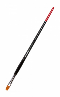 Кисть для акрила "Amsterdam 342" синтетика мягкая плоская, ручка длинная №10